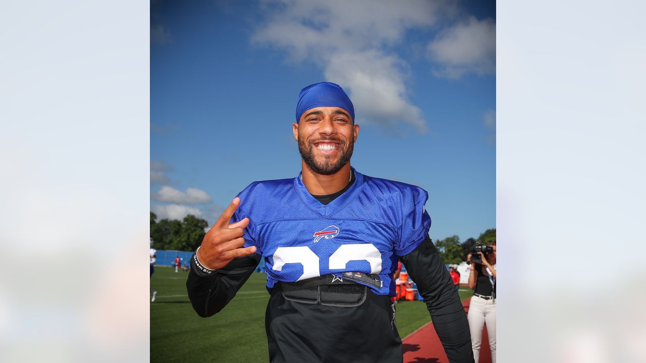 Smiles at Buffalo Bills training camp - Saturday