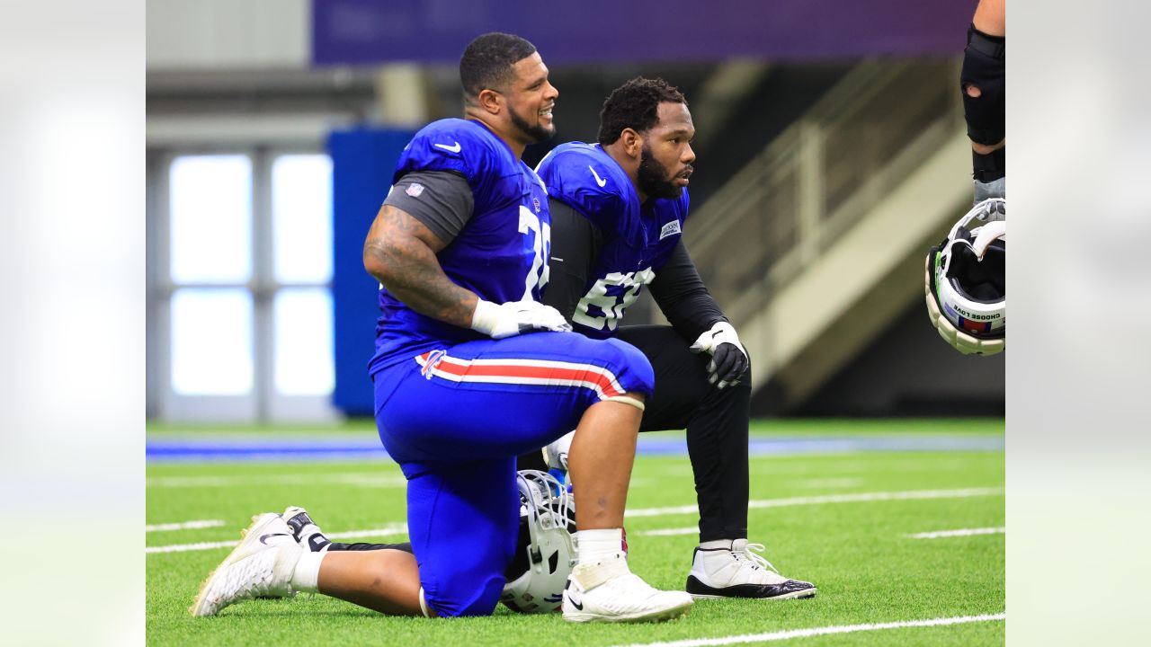 Current Bills OL Spencer Brown (at right, lol) playing baseball in