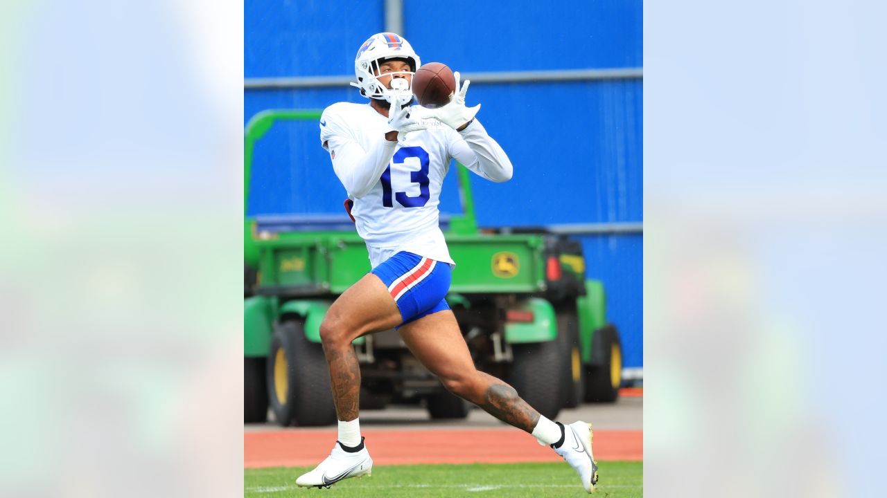 Buffalo Bills offensive coordinator Ken Dorsey, left, talks with  quarterback Josh Allen (17) before an NFL preseason football game against  the Indianapolis Colts in Orchard Park, N.Y., Saturday, Aug. 12, 2023. (AP