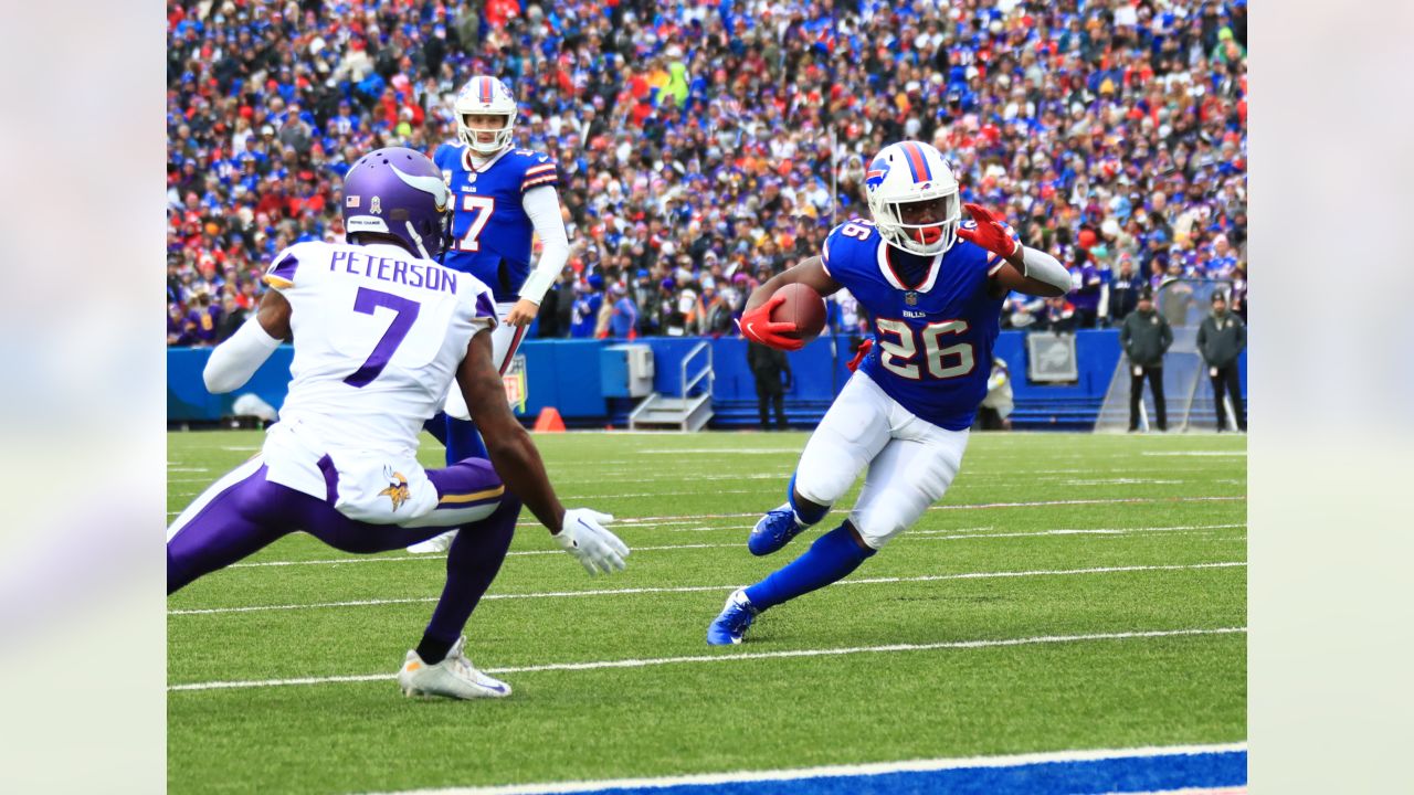 KARE 11 - The Minnesota Vikings came back to beat the Buffalo Bills 33-30  in overtime with a game-sealing interception by Patrick Peterson, extending  the team's winning streak to seven games.