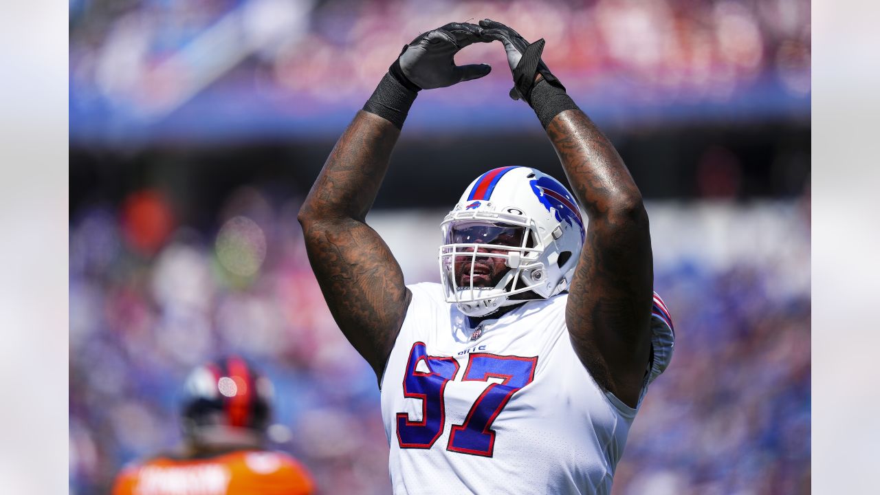 Buffalo Bills cornerback Christian Benford (47) lines up for a