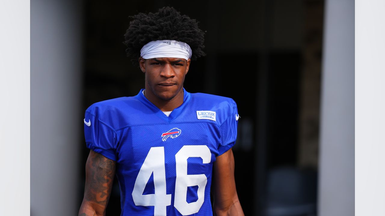 Buffalo Bills cornerback Ja'Marcus Ingram (46) covers a kick