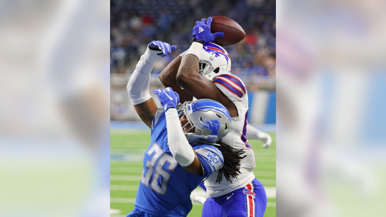 Buffalo Bills linebacker Vosean Joseph (50) during the second half of an  NFL preseason football game against the Detroit Lions in Detroit, Friday,  Aug. 23, 2019. (AP Photo/Duane Burleson Stock Photo - Alamy