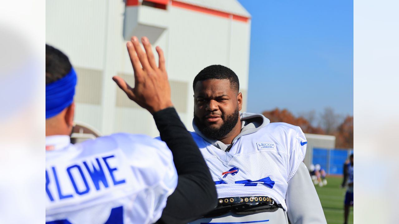 FILE - Buffalo Bills strong safety Dean Marlowe walks off the field after  an NFL football game against the New York Jets in Orchard Park, N.Y., in  this Sunday, Sept. 13, 2020