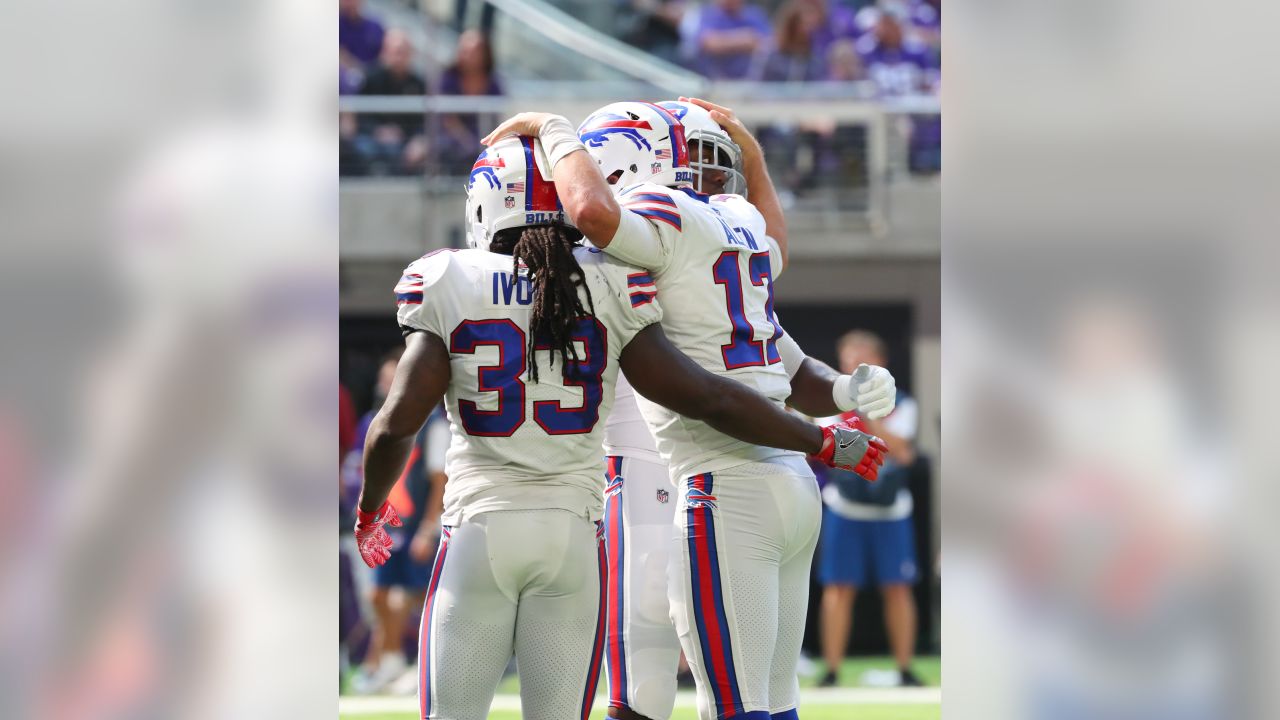 Buffalo Bills - In remembrance of 9/11, Bills players and coaches will wear  special helmet decals, pins and gloves in Sunday's game. #NeverForget