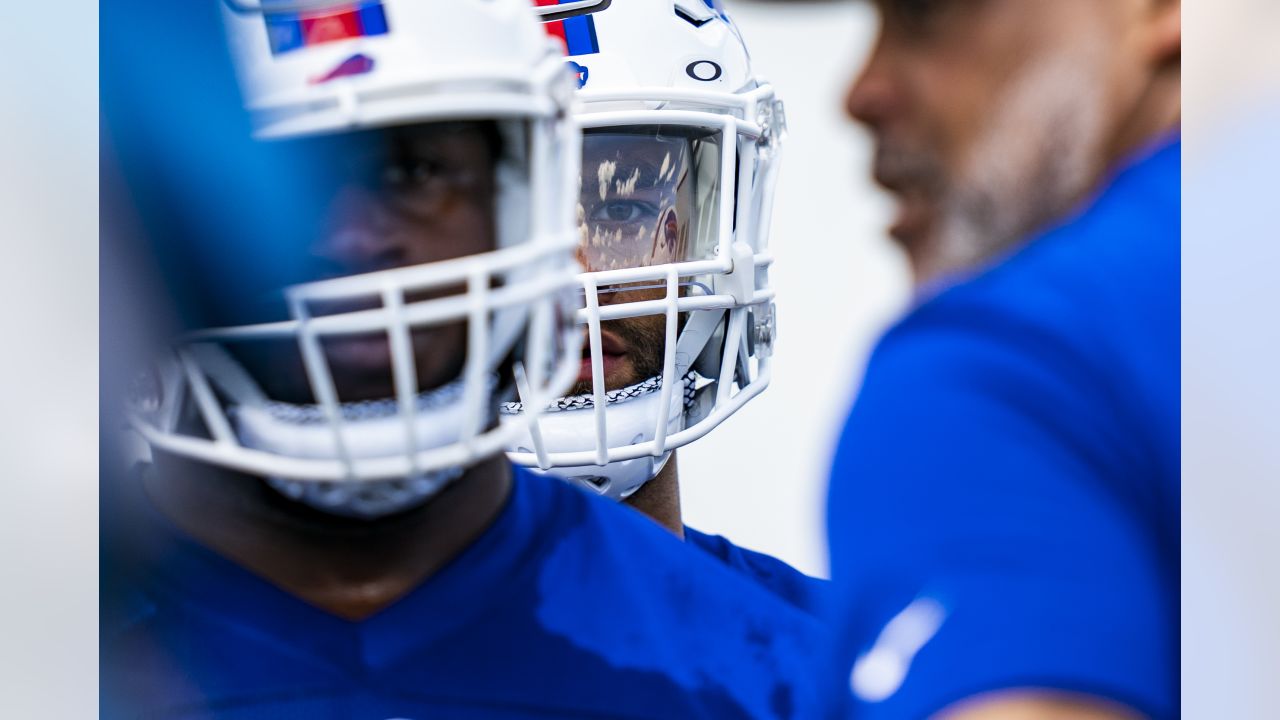 Buffalo Bills cornerback Christian Benford (47) looks for the ball as he  runs a drill during the NFL football team's rookie minicamp in Orchard  Park, N.Y., Friday May 13, 2022. (AP/ Photo