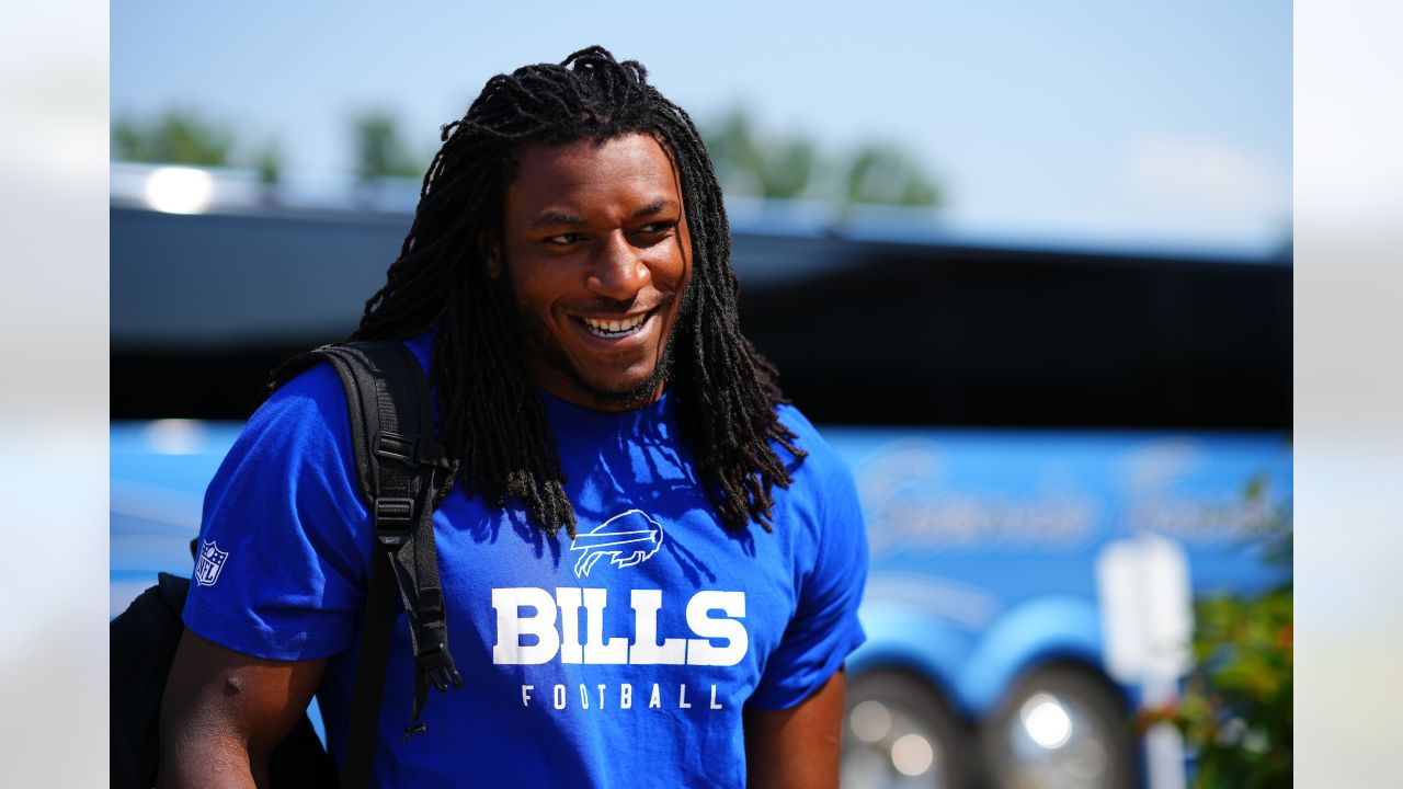 Josh rocking Blue Helmet and vision for Return of Red and Blue : r/ buffalobills