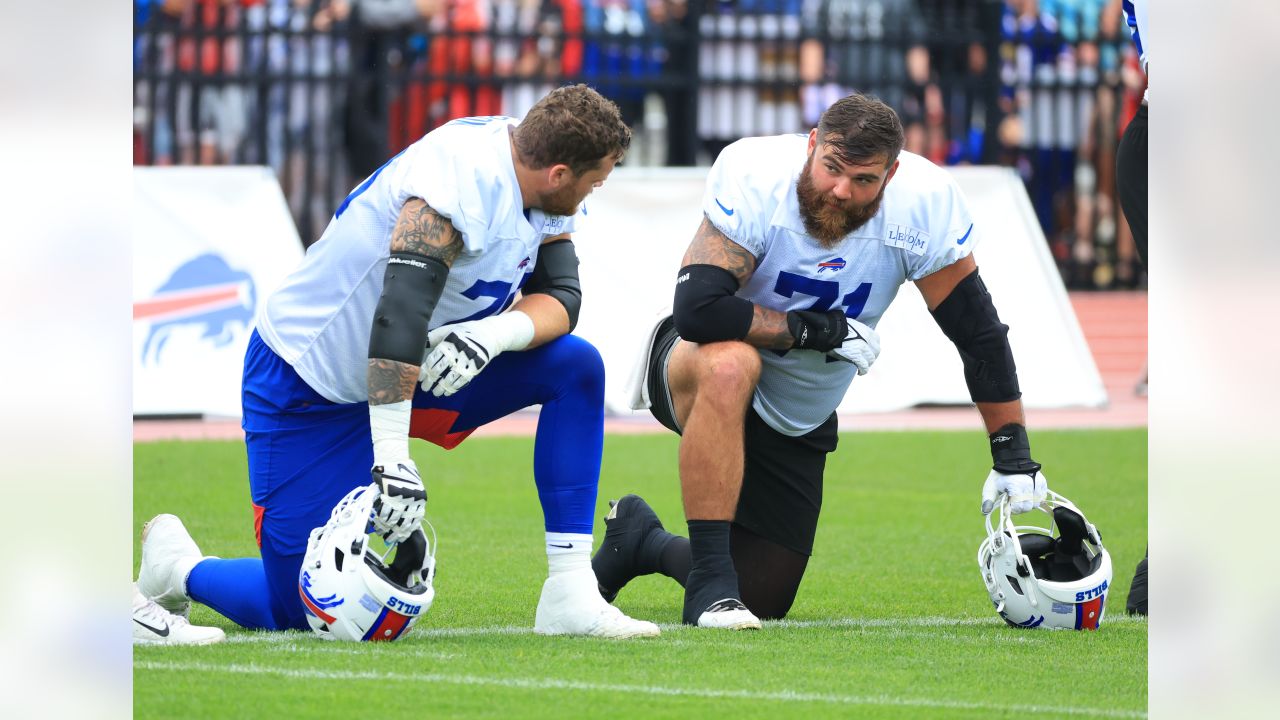 Dawson Knox, Spencer Brown miss Bills OTAs due to minor injuries