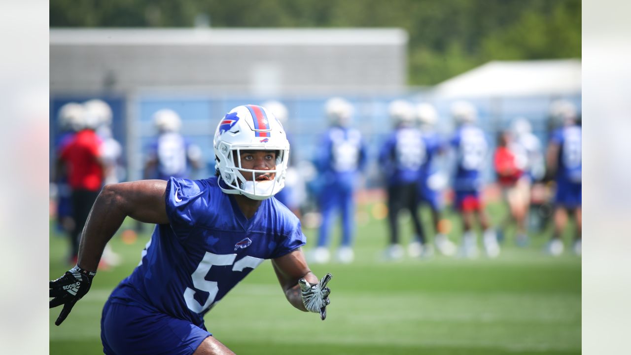 Buffalo Bills wide receiver Cole Beasley (11) runs after a catch during  practice at NFL football training camp in Orchard Park, N.Y., on Saturday,  July 31, 2021. (AP Photo/Joshua Bessex Stock Photo - Alamy