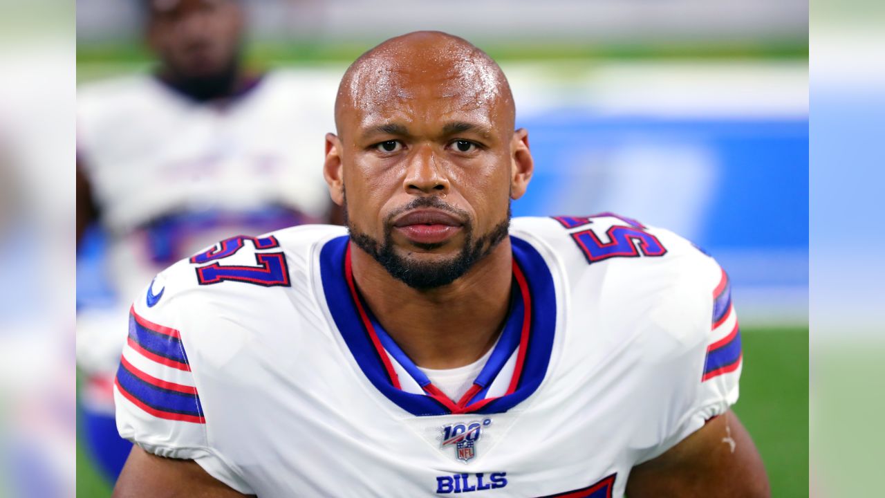 Buffalo Bills punter Cory Carter (7) following NFL preseason football game  against the Detroit Lions in Detroit, Friday, Aug. 23, 2019. (AP  Photo/Duane Burleson Stock Photo - Alamy