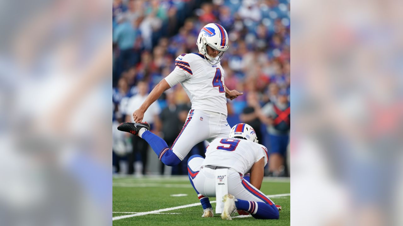 Buffalo Bills defensive tackle Prince Emili (94) and defensive end Daniel  Joseph (96) celebrate with fans after a preseason NFL football game against  the Indianapolis Colts in Orchard Park, N.Y., Saturday, Aug.