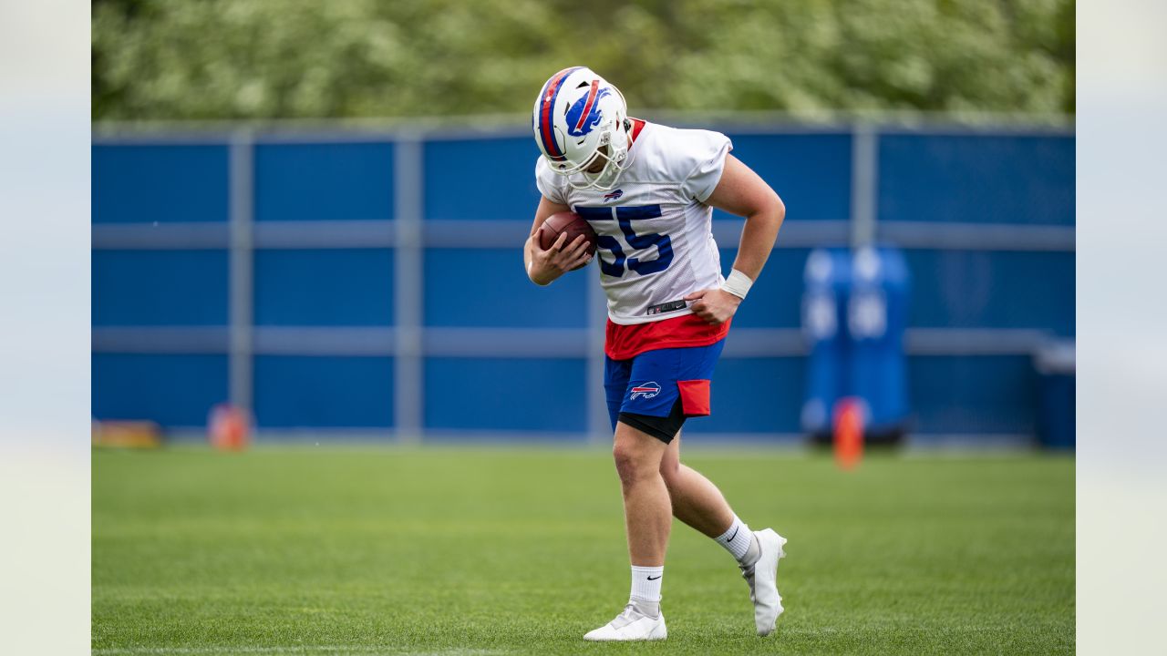 Buffalo Bills cornerback Christian Benford (47) looks for the ball as he  runs a drill during the NFL football team's rookie minicamp in Orchard  Park, N.Y., Friday May 13, 2022. (AP/ Photo