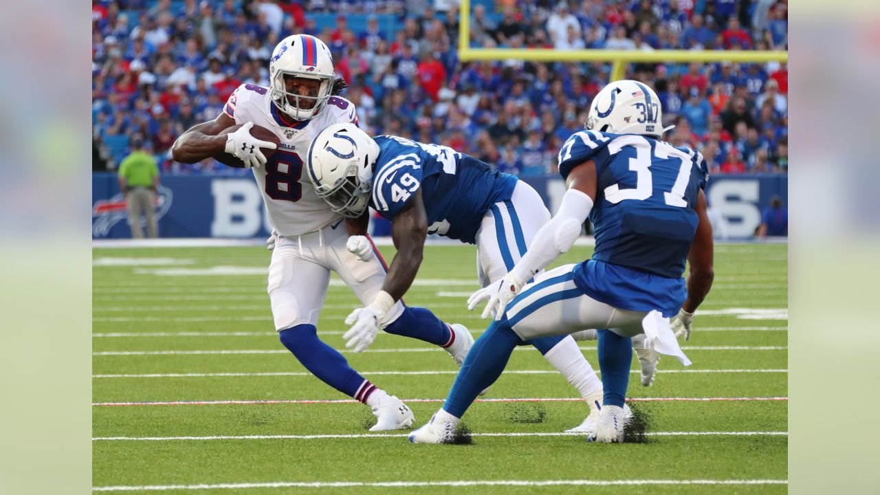 Buffalo Bills defensive end Kingsley Jonathan (59) in the second half of a  preseason NFL football game against the Indianapolis Colts, Saturday, Aug.  13, 2022, in Orchard Park, N.Y. The Bills won