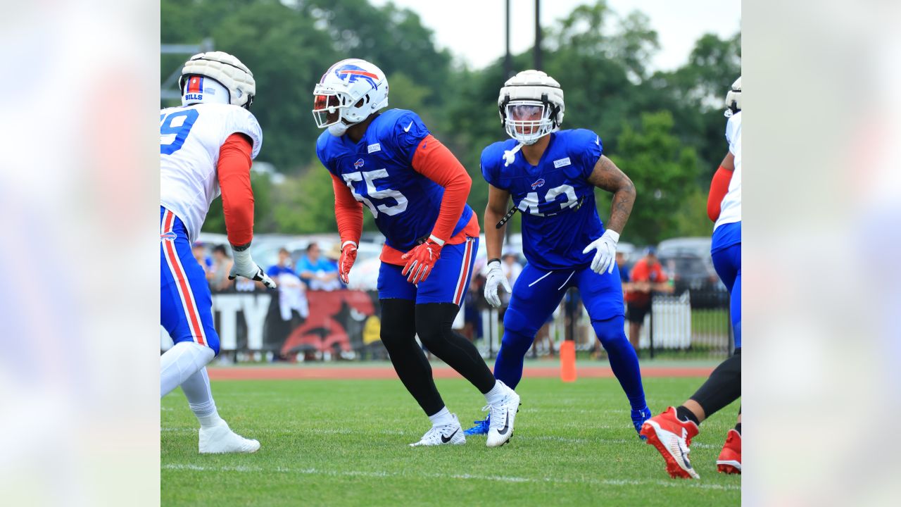 Buffalo Bills training camp: LB Terrel Bernard leaves field with trainers -  Buffalo Rumblings