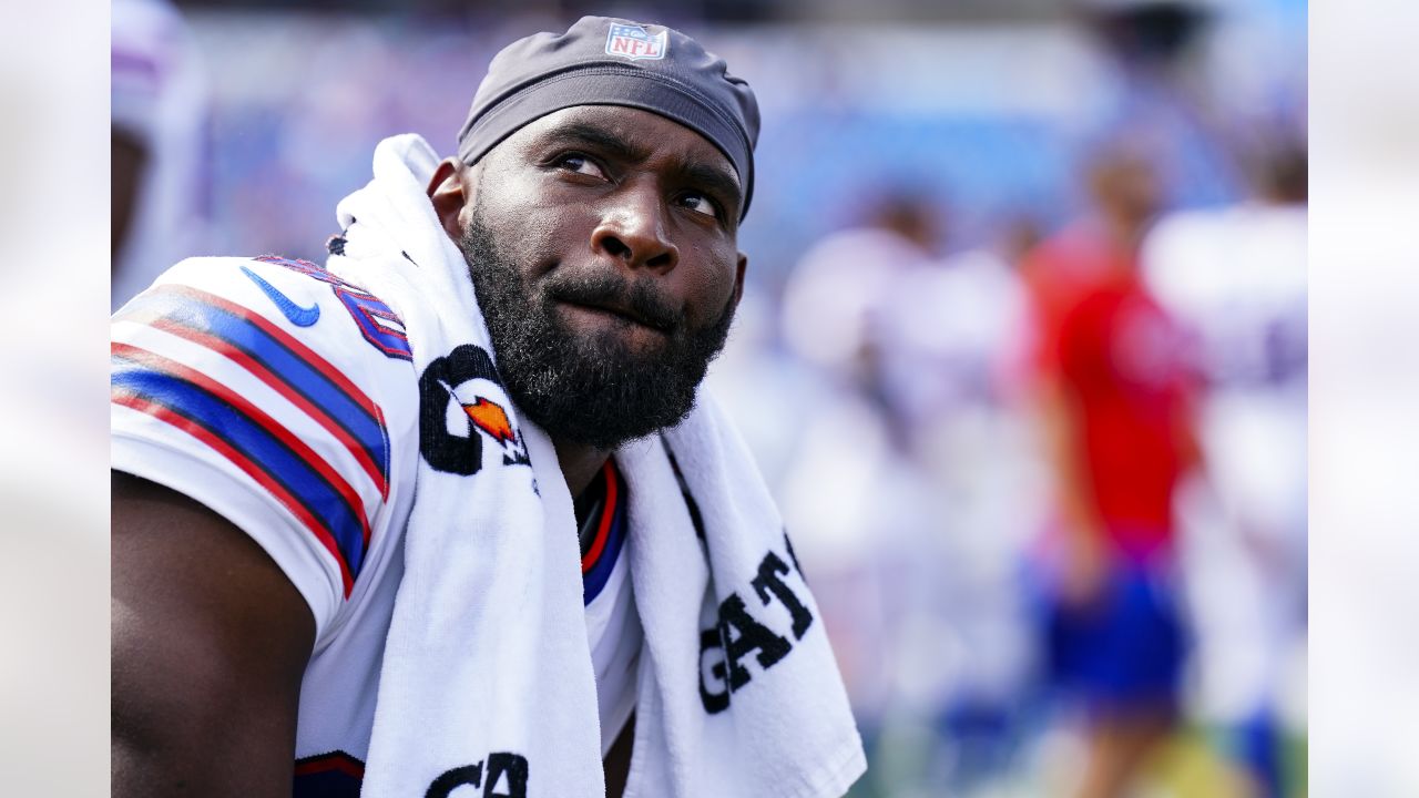 Buffalo Bills punter Sam Martin (8) celebrates with teammates their 32-29  win over the Miami Dolphins during first quarter of an NFL football game at  Highmark Stadium on Saturday, Dec. 17, 2022