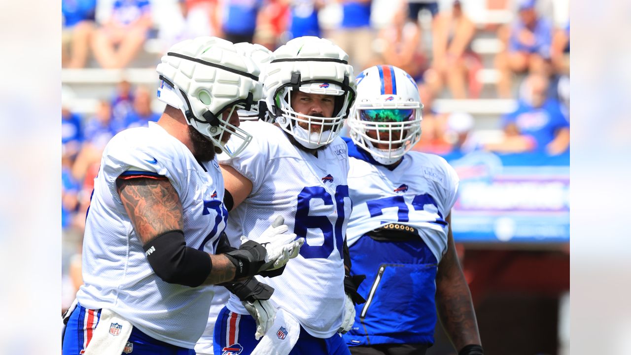 Bills' Dion Dawkins gives one-of-a-kind sideline interview vs. Colts