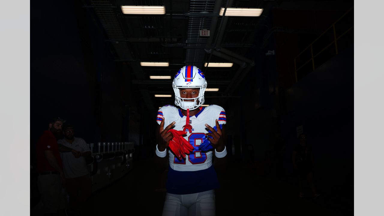 Josh rocking Blue Helmet and vision for Return of Red and Blue :  r/buffalobills