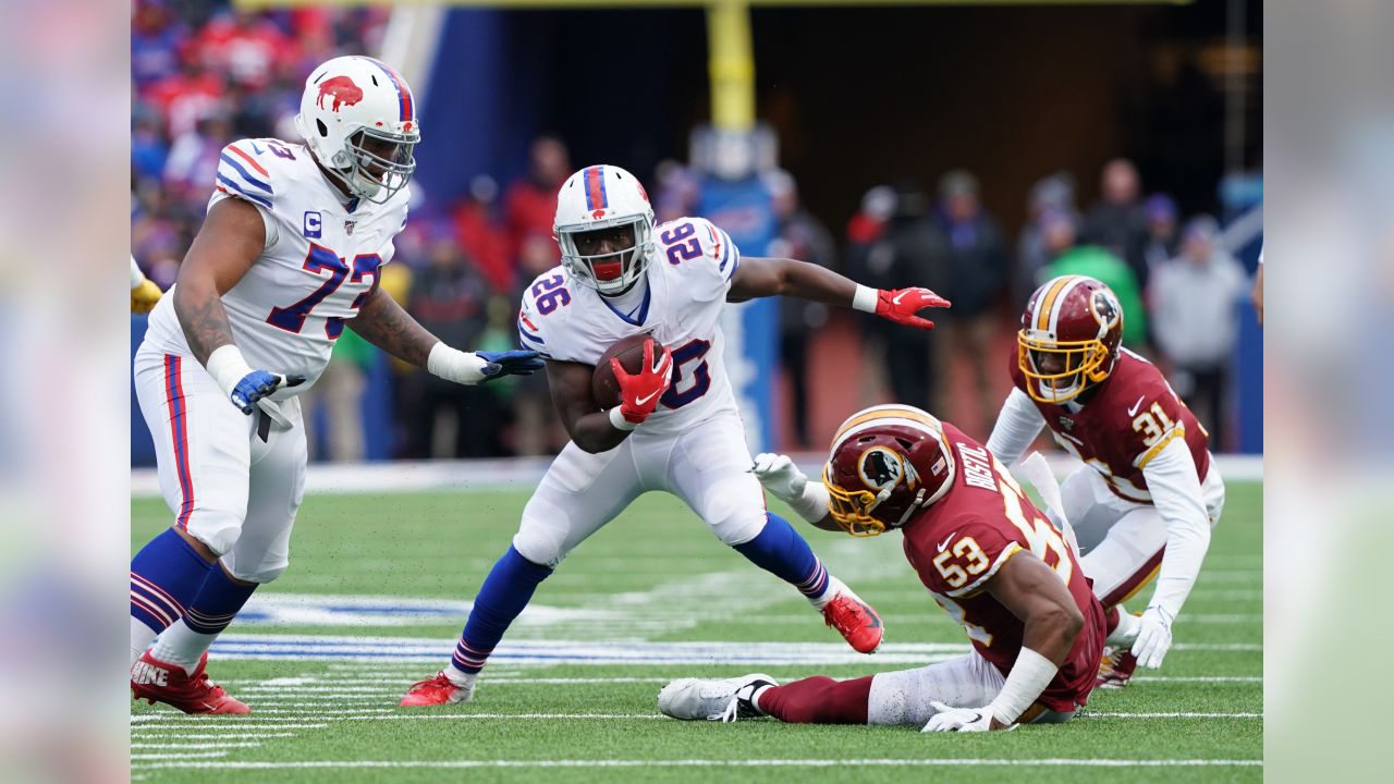 Buffalo Bills running back Devin Singletary (26) warms up before an NFL  football game against the Green Bay Packers, Sunday, Oct. 30, 2022, in  Buffalo, N.Y. (AP Photo/Rick Scuteri Stock Photo - Alamy