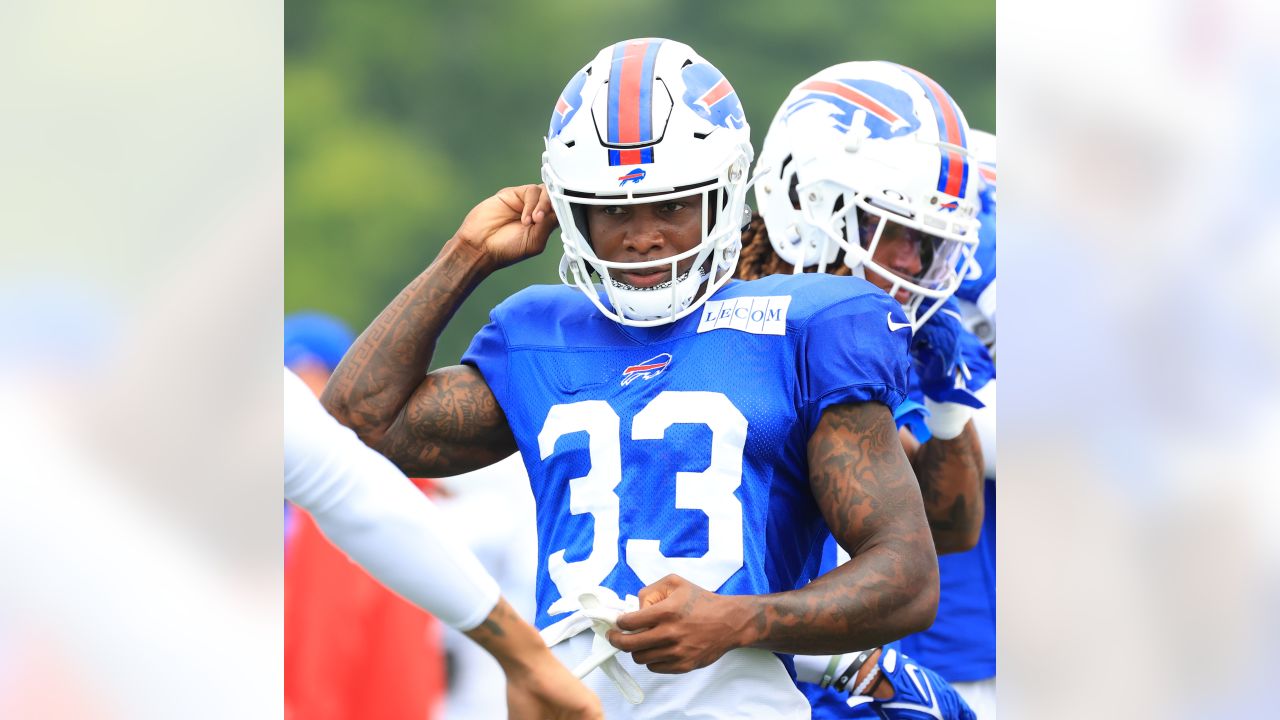 Buffalo Bills - Buffalo Bills s Siran Neal #29 - Return of the Blue & Red  Practice at New Era Field. Photo by Bill Wippert August 3, 2018