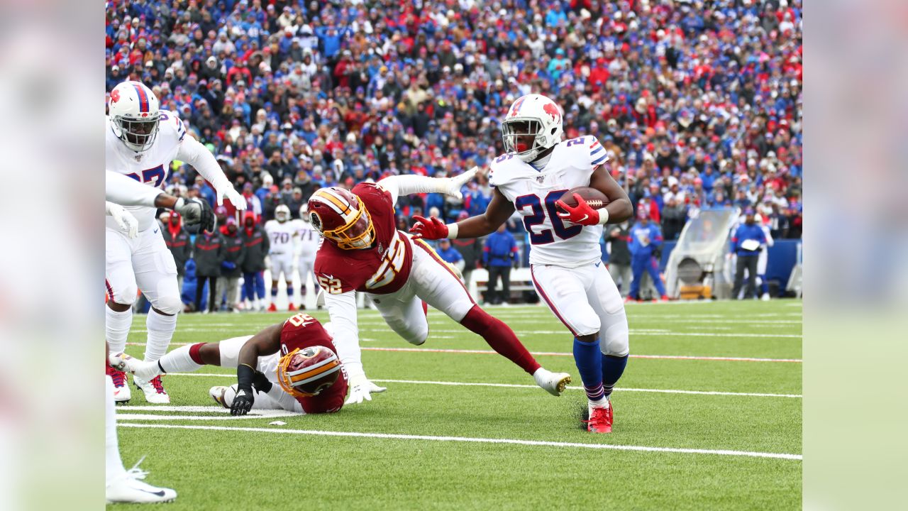 Buffalo Bills running back Devin Singletary (26) walks on the sideline  during the second quarter of an NFL football game against the Los Angeles  Rams, Sunday, Sept. 27, 2020, in Orchard Park