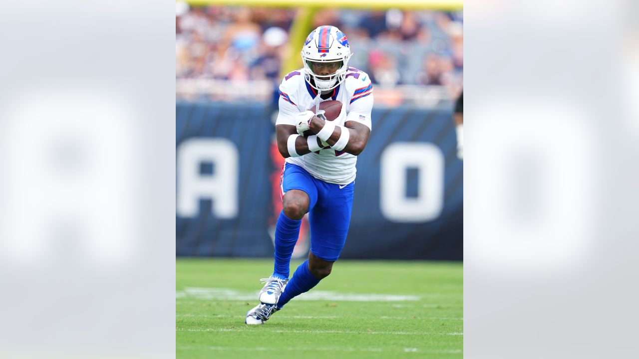 CHICAGO, IL - DECEMBER 24: Buffalo Bills quarterback Josh Allen (17) throws  the football in action during a game between the Buffalo Bills and the  Chicago Bears on December 24, 2022, at