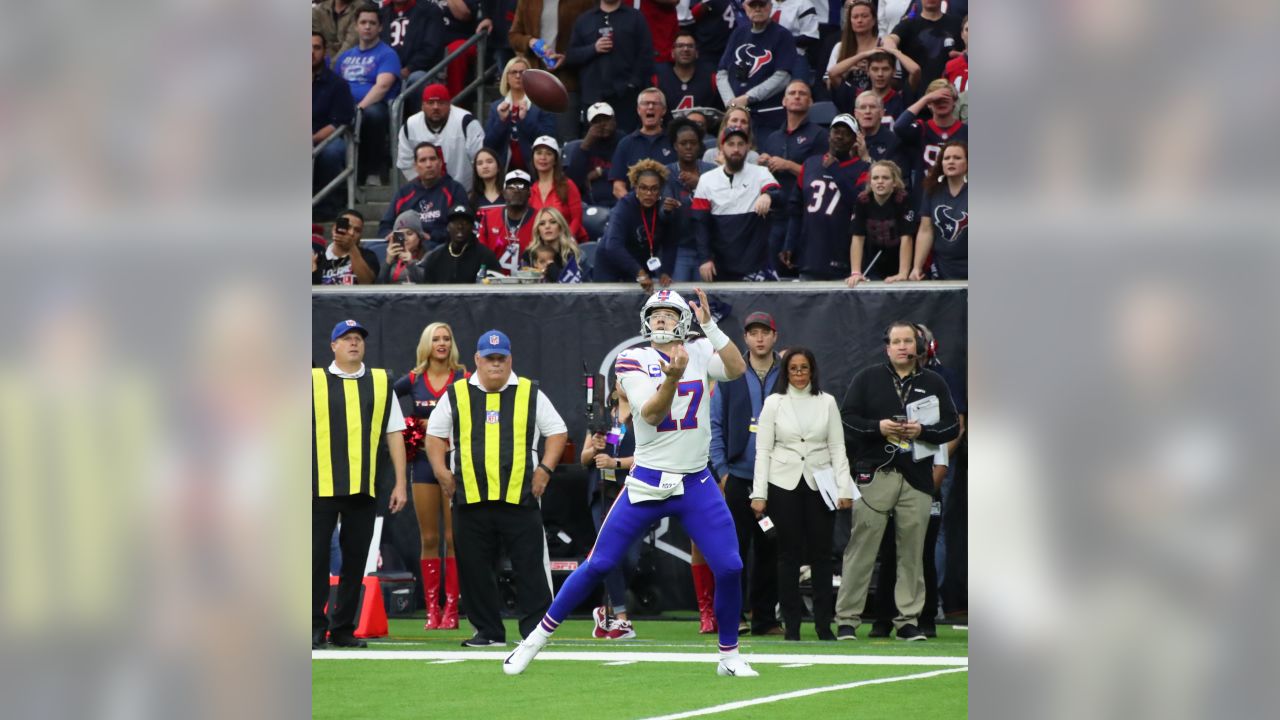 January 4, 2020: Buffalo Bills defensive back Jaquan Johnson (46) smiles  during the 3rd quarter of an NFL football playoff game between the Buffalo  Bills and the Houston Texans at NRG Stadium