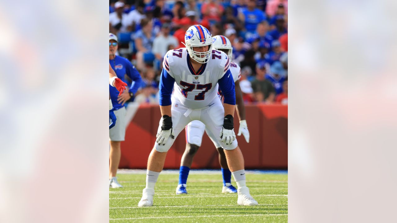 Buffalo Bills fullback Reggie Gilliam (41) covers a kick during an NFL  wild-card football game Sunday, Jan. 15, 2023, in Orchard Park, NY. (AP  Photo/Matt Durisko Stock Photo - Alamy