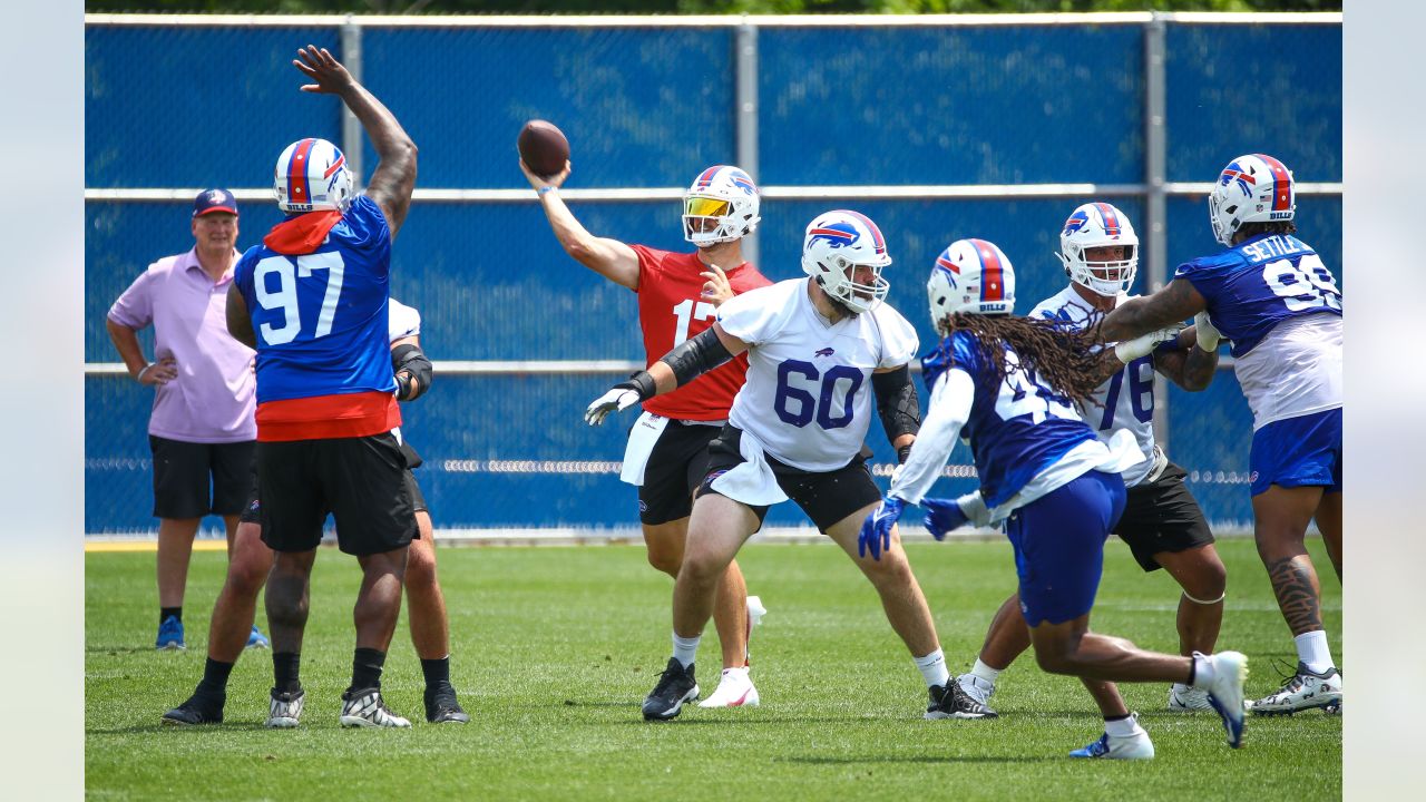 BillsCamp Day 3 Notes: •Helmets and shorts, no pads. •Von Miller working  off to side at Bills camp. •Josh Allen and Stefon Diggs A+…