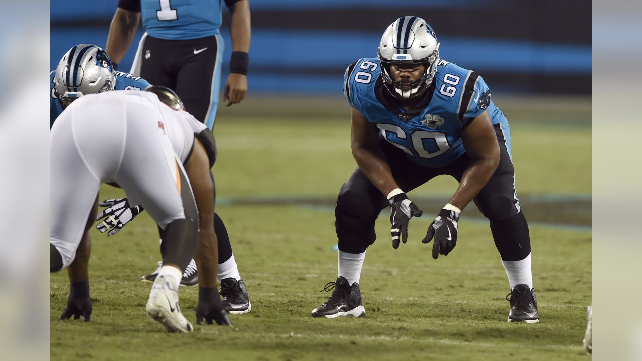 Buffalo Bills offensive tackle Daryl Williams (75) walks off the field  after a loss to the Jacksonville Jaguars during an NFL football game,  Sunday, Nov. 7, 2021, in Jacksonville, Fla. (AP Photo/Phelan