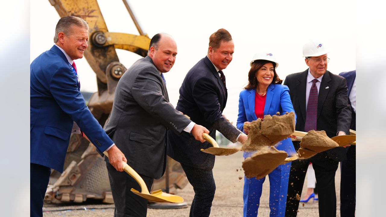 Bills host groundbreaking at site of new Highmark Stadium; Goodell, Hochul,  Pegula, others in attendance, Sports