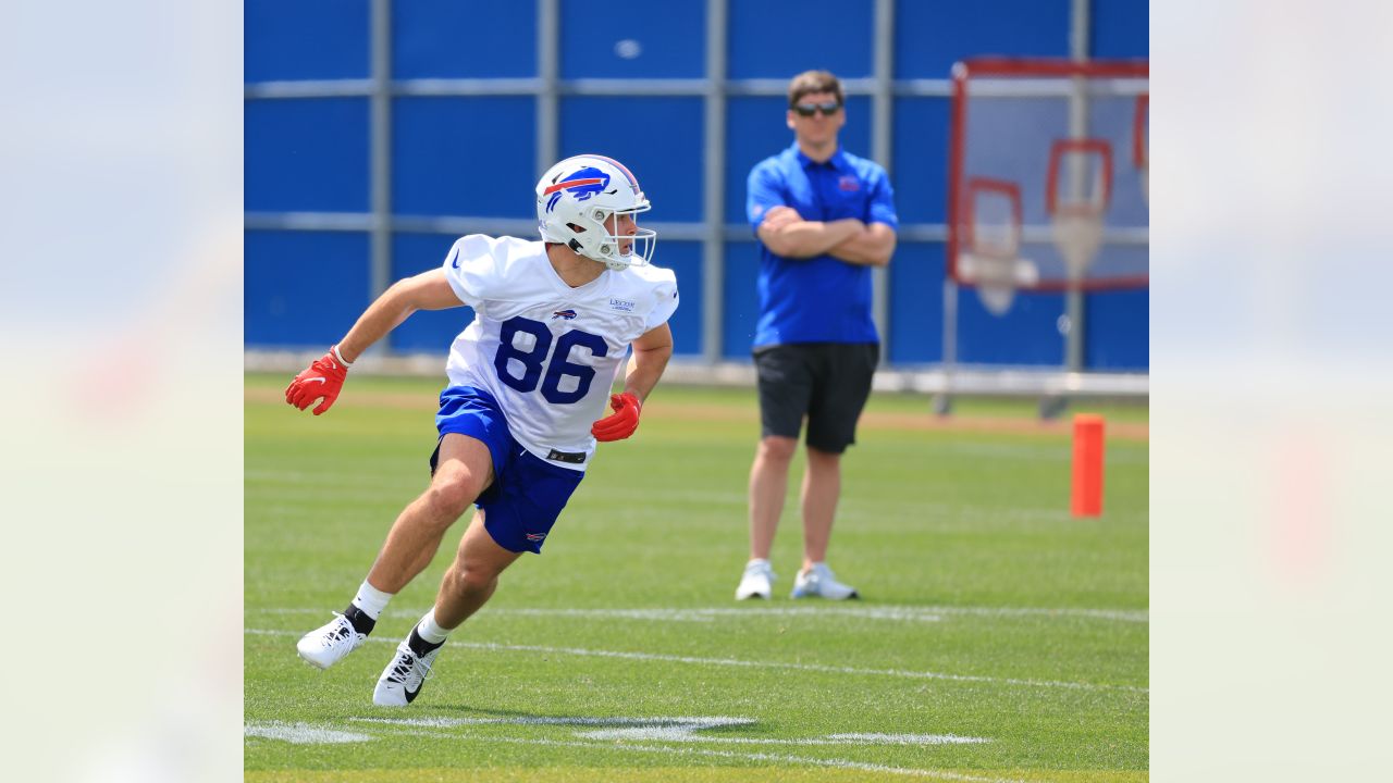 Josh Allen speaks to reporters at Buffalo Bills minicamp 