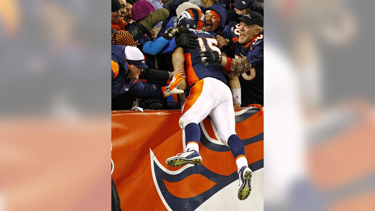 October 15, 2017: Denver Broncos wide receiver Demaryius Thomas (88) during  pre-game warm up of an NFL week 6 matchup between the New York Giants and  the Denver Broncos at Sports Authority