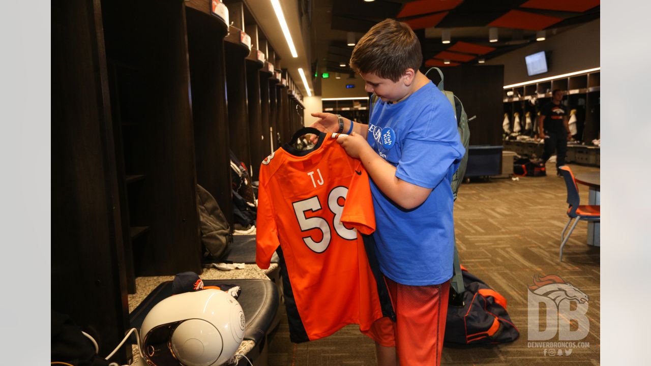 Youth Von Miller Orange Denver Broncos Replica Player Jersey