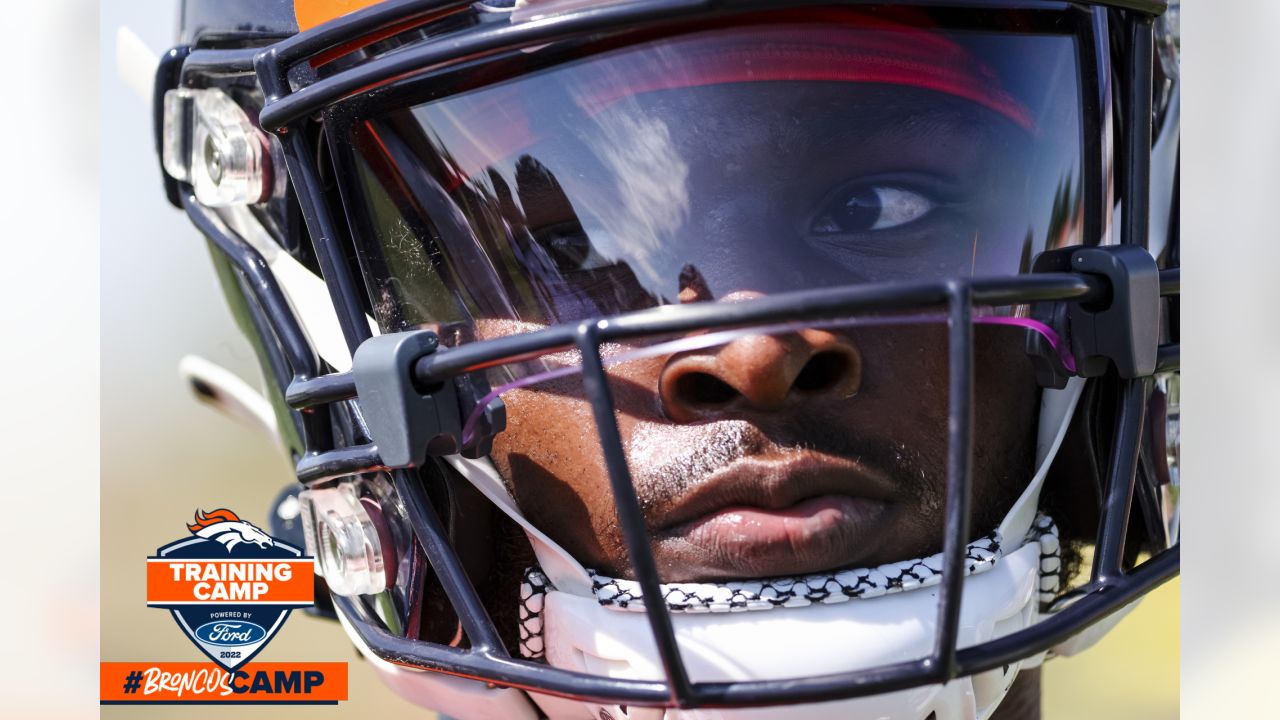 Some Broncos Linemen Appear At Training Camp With Unusual Extra Padding On  Outside Of Helmets - CBS Colorado