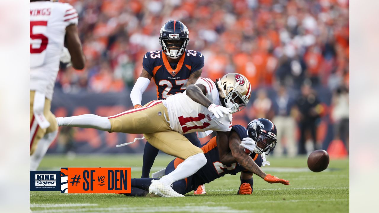 Denver Broncos punter Corliss Waitman (17) punts the ball against the Los  Angeles Chargers in an NFL football game, Monday, Oct. 17, 2022, in  Inglewood, Calif. Chargers won 19-16. (AP Photo/Jeff Lewis