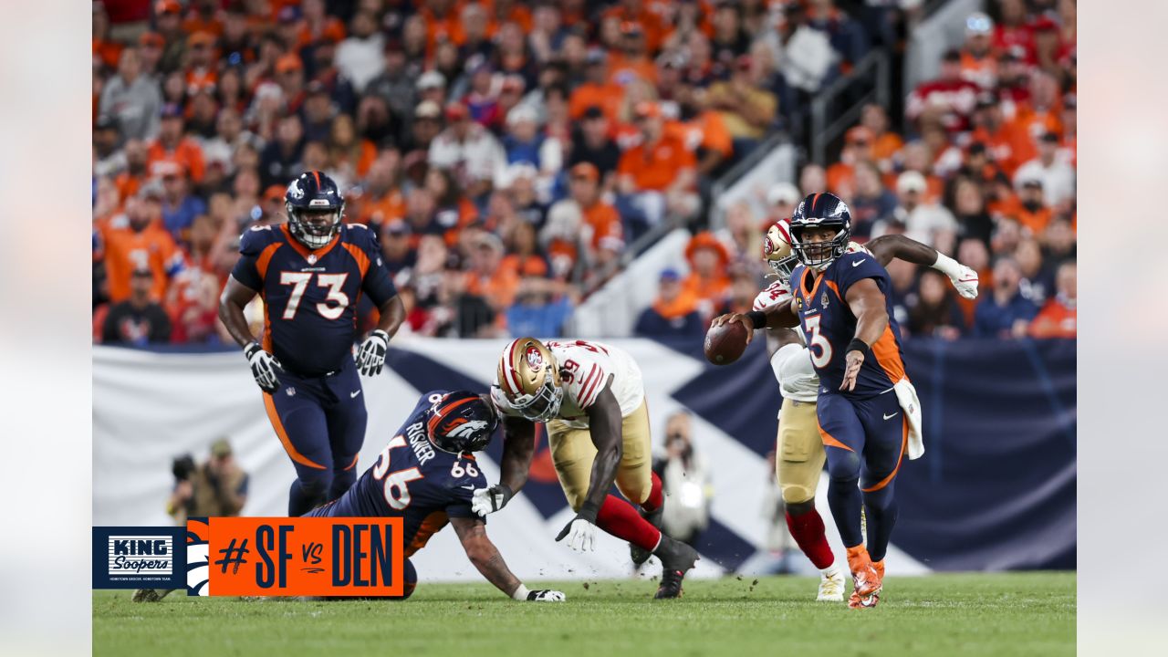 Denver Broncos punter Corliss Waitman's 47-yard punt pins the San