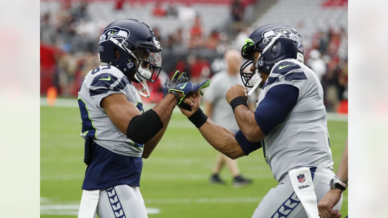 East Rutherford, New Jersey, USA. 22nd Oct, 2017. Seattle Seahawks wide  receiver Doug Baldwin (89) in action during the NFL game between the Seattle  Seahawks and the New York Giants at MetLife