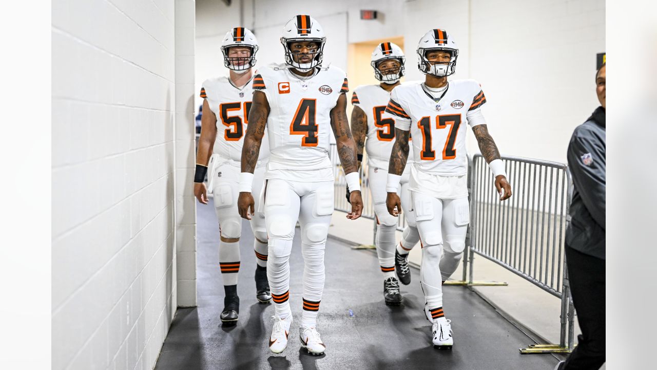 Pittsburgh Steelers cornerback James Pierre (42) runs after the ball during  an NFL football game against the Cleveland Browns, Thursday, Sept. 22,  2022, in Cleveland. (AP Photo/Kirk Irwin Stock Photo - Alamy