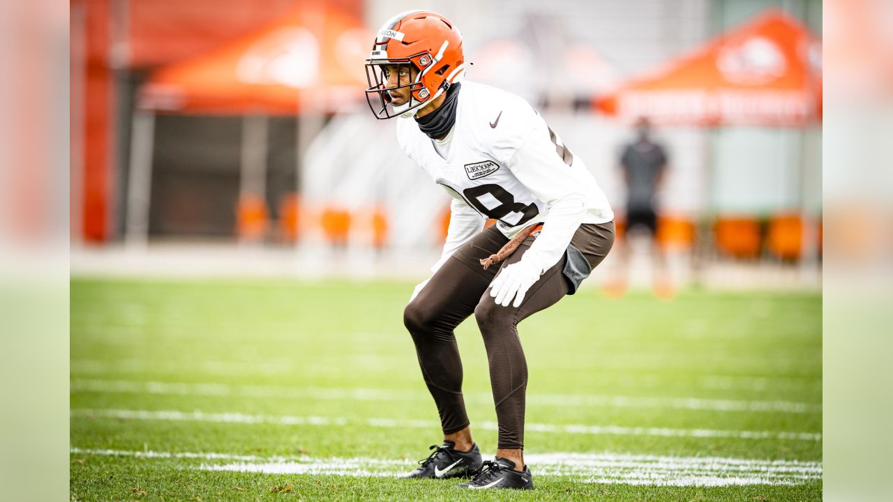 Mack Wilson Signed Custom Brown Football Jersey with Curved Stripes — TSE  Cleveland