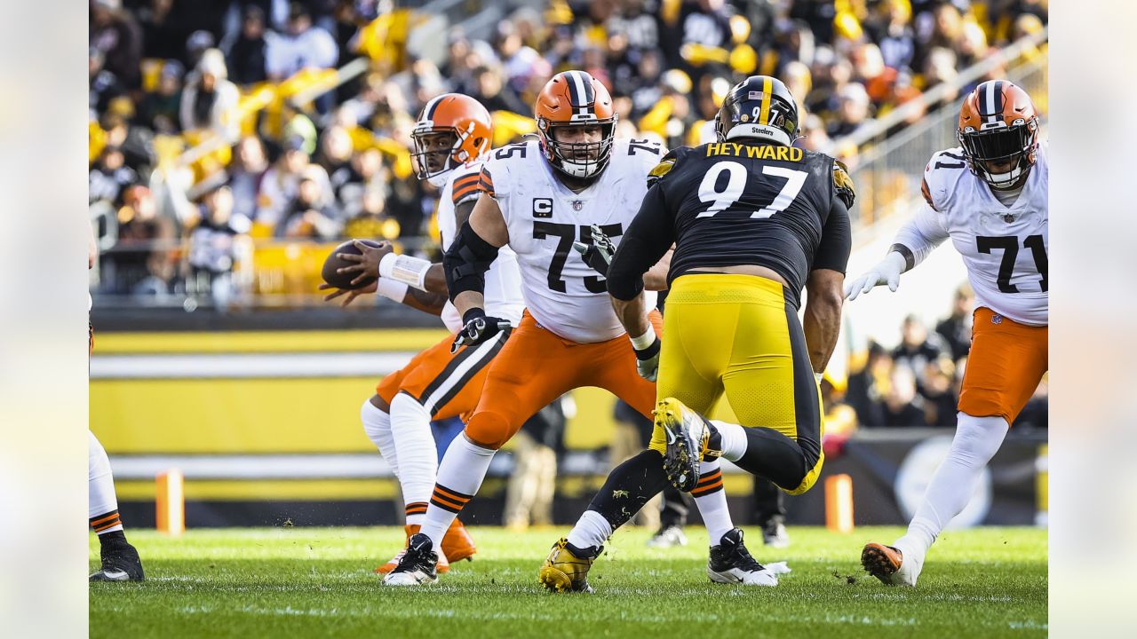 Denzel Ward Cleveland Browns Game-Used #21 Brown Jersey vs. Pittsburgh  Steelers on September 22 2022