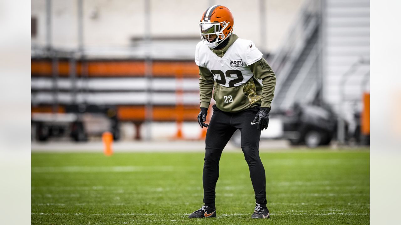 David Bell Cleveland Browns Game-Used #18 White Jersey vs. Baltimore Ravens  on October 23 2022