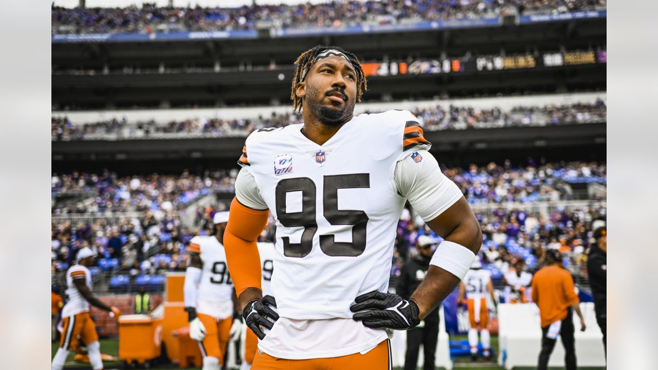 Is Myles Garrett playing tonight vs Baltimore Ravens in Week 7?