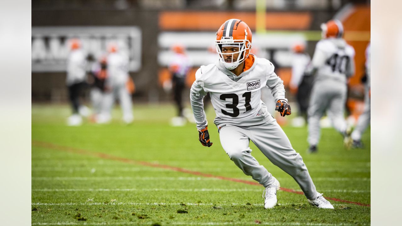 David Bell Cleveland Browns Game-Used #18 White Jersey vs. Baltimore Ravens  on October 23 2022