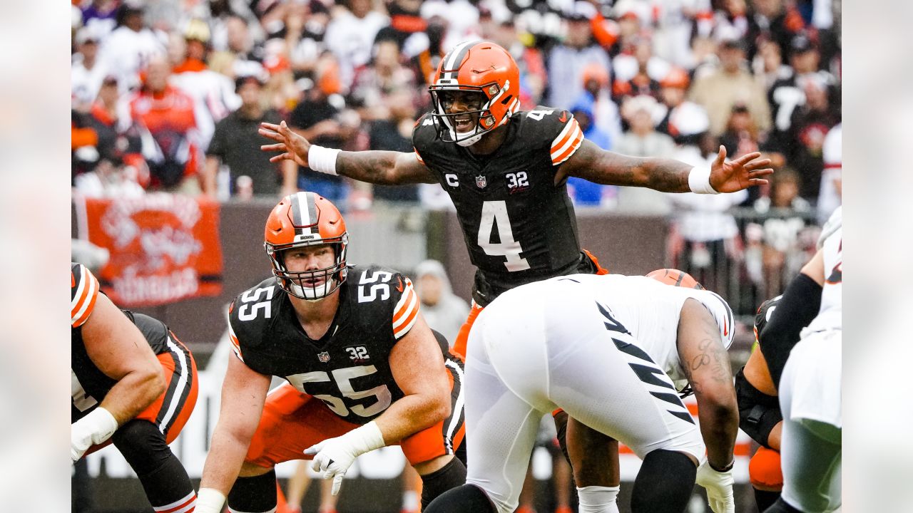 Cleveland Browns Deshaun Watson vs. Cincinnati Bengals, September 10, 2023  