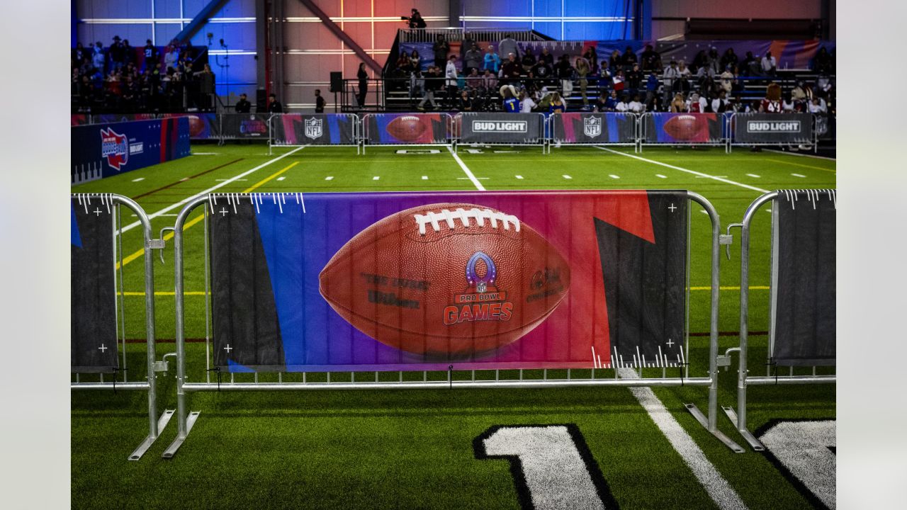 AFC quarterback Trevor Lawrence (16) of the Jacksonville Jaguars stands  alongside coach Peyton Manning during the flag football event at the NFL  Pro Bowl, Sunday, Feb. 5, 2023, in Las Vegas. (AP