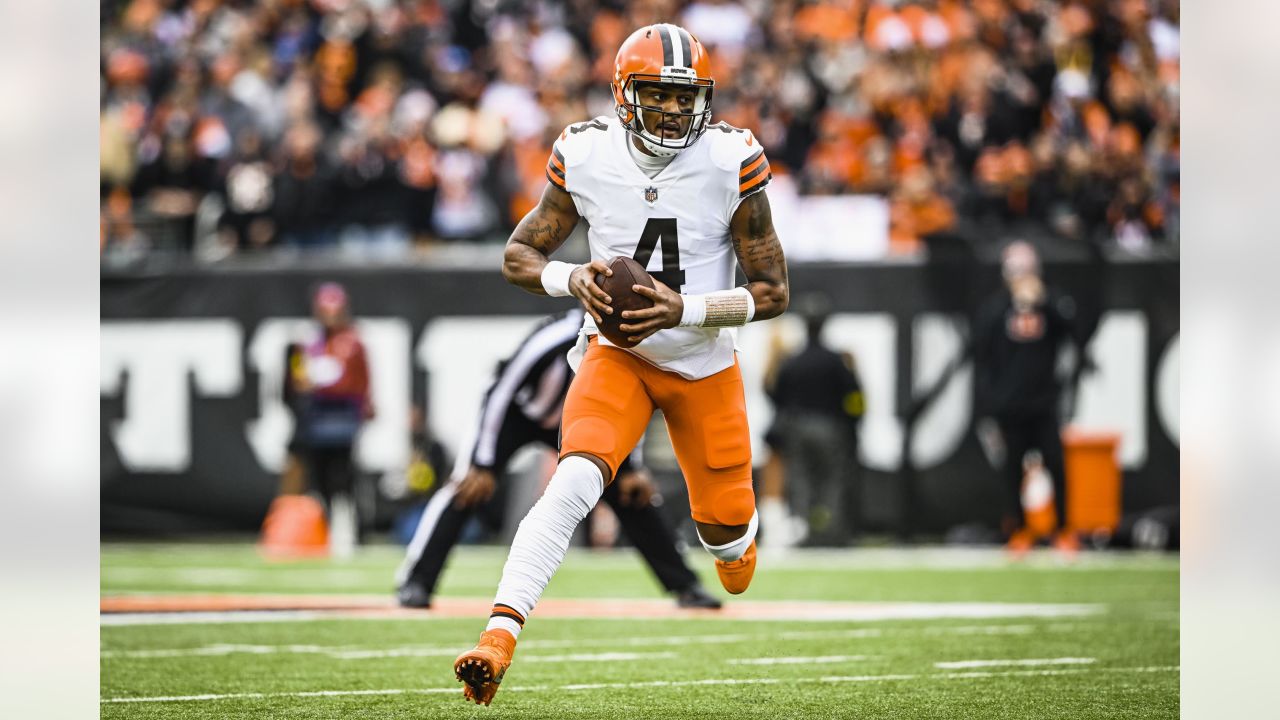 Cleveland Browns quarterback Deshaun Watson vs. Cincinnati Bengals, December  11, 2022 