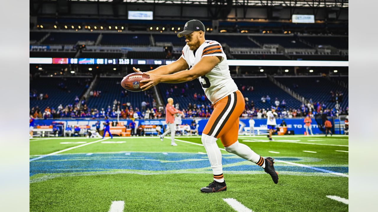 Bills, Browns fans celebrate before their game at Ford Field