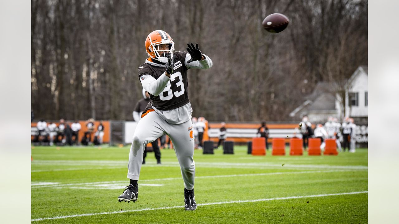 David Bell Cleveland Browns Game-Used #18 White Jersey vs. Baltimore Ravens  on October 23 2022