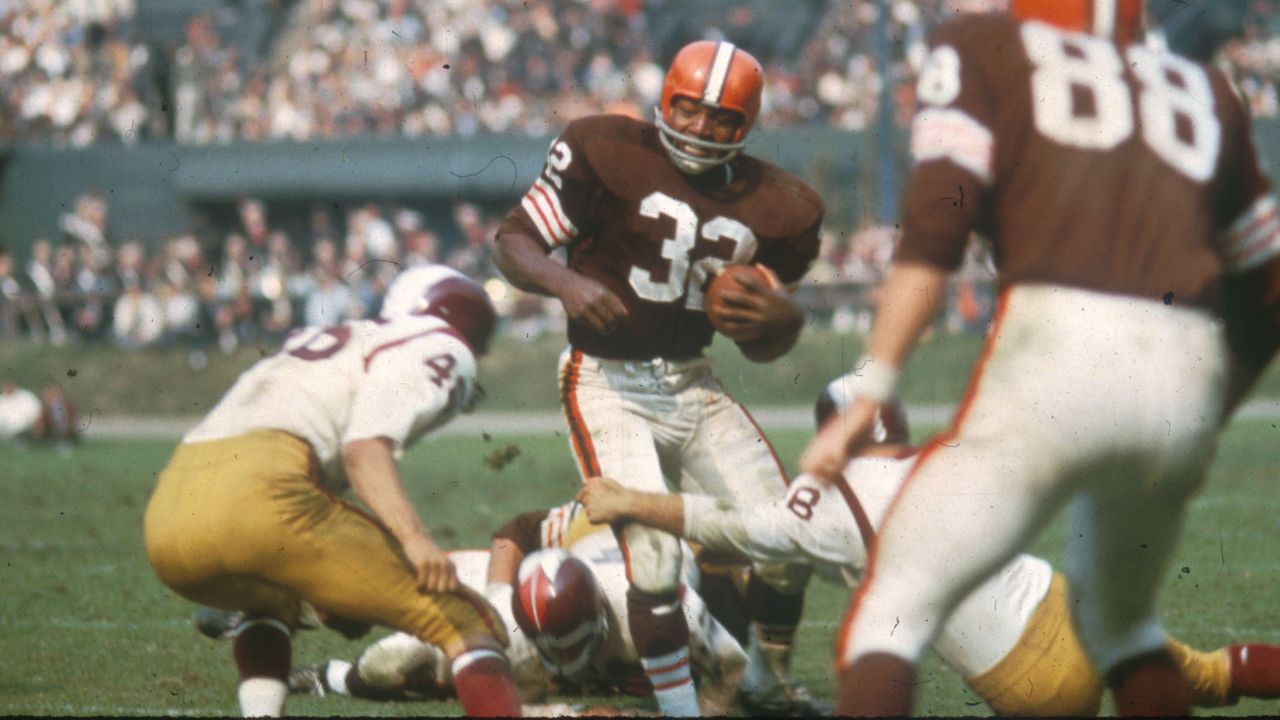 Jim Brown Cleveland Browns 1960 Vintage Football Stitched -   Finland