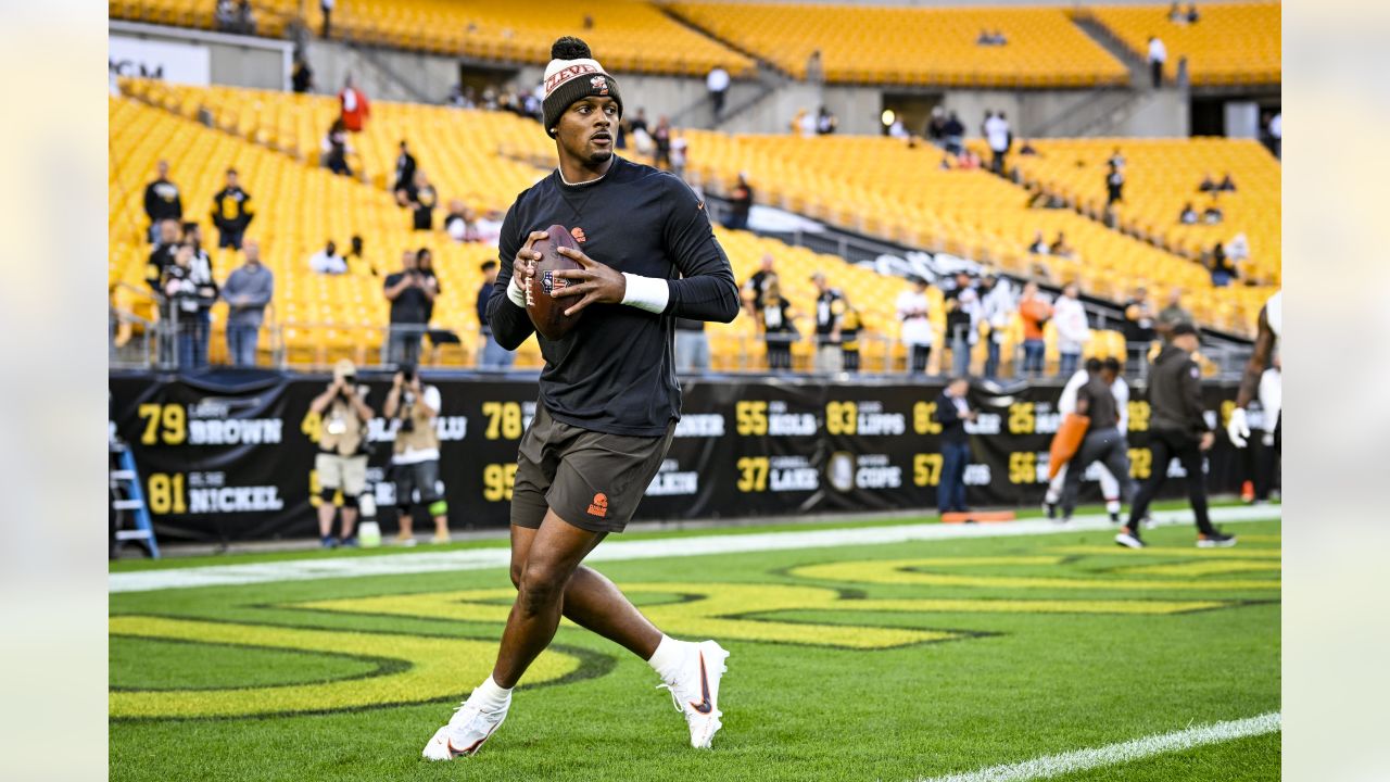 Pittsburgh Steelers defensive end DeMarvin Leal during an NFL football game  against the New York Jets at Acrisure Stadium, Sunday, Oct. 2, 2022 in  Pittsburgh, Penn. (Winslow Townson/AP Images for Panini Stock Photo - Alamy